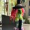 Witch.  Nellie the rainbow witch sits on computer screen